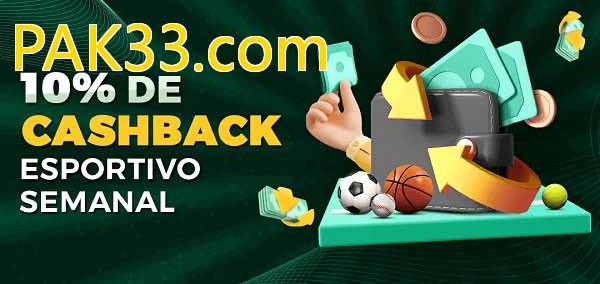 10% de bônus de cashback na PAK33.com